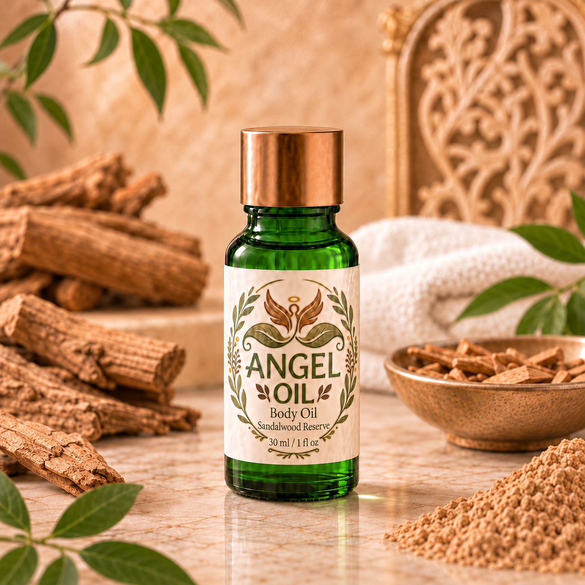 Sandalwood Reserve Body Oil 30 ml by Angel Oil Co.