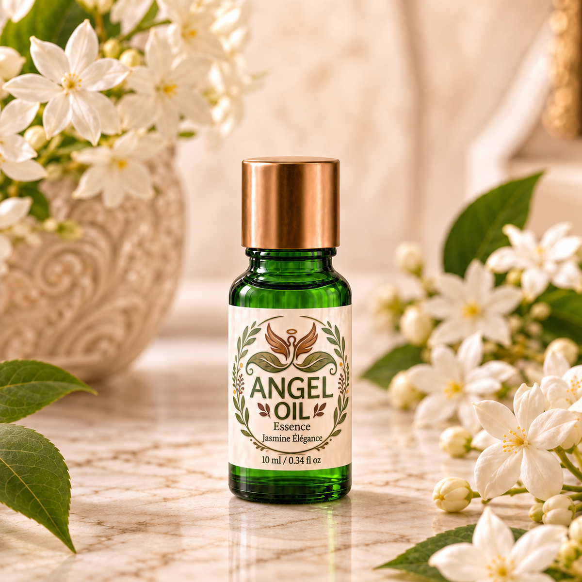 Jasmine Elegance 10 ml diffuser oil by Angel Oil Co.